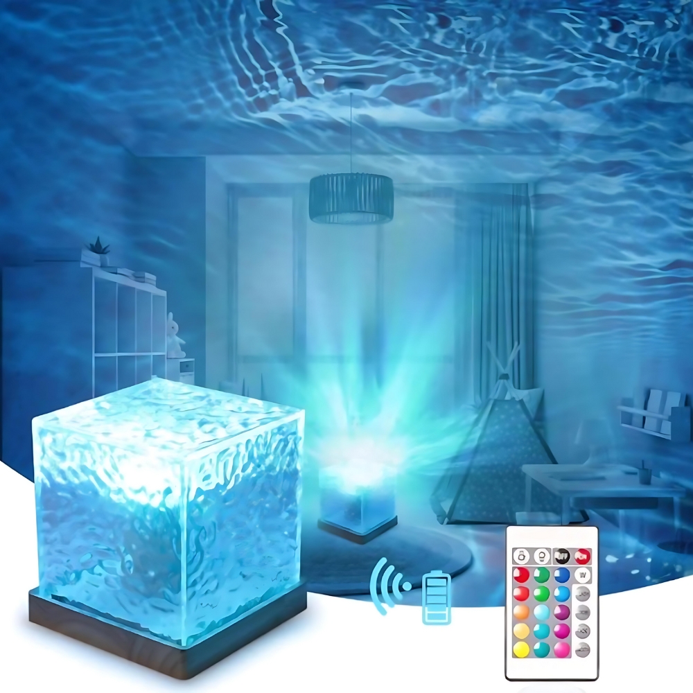 16 Colors Dynamic Water Ripple Night Lamp | ePonnoBazar