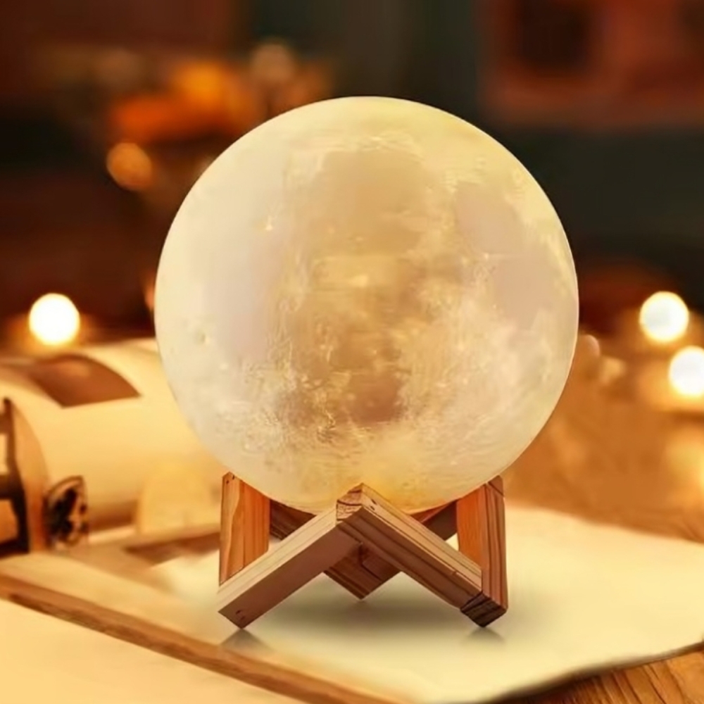 16 Colors Rechargeable Moon Lamp | ePonnoBazar